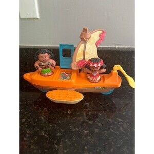 Fisher Price Little People Moana Boat & Figures